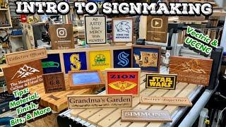 Sign Making 101- Tips for Wood Signs: Material, Finish, and Bit Selection