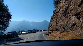 Very scenic but dangerous drive along the Generals Highway at Sequoia Kings Canyon National Park