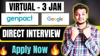 Genpact Direct Virtual Interview Hiring | Infosys Hiring | OFF Campus Drive For 2025-2023 Batch