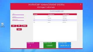 C# full project(Inventory Management System)with source code