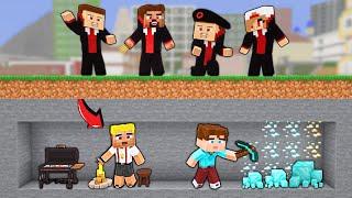 EFEKAN AND ALPEREN SPENT A DAY UNDER THE CITY!  - Minecraft