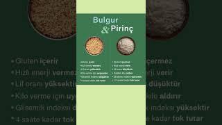 "Bulgur mu, Pirinç mi? Hangisi Daha Sağlıklı? "#Bulgur #Pirinç #SağlıklıBeslenme