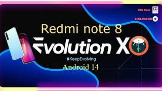 How to install Android 14 in Redmi note 8 /// Miui to custom ROM ///