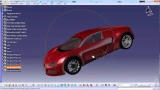 CATIA V5 R18 modeling BUGATTI