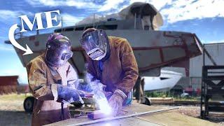 Learning to Weld with a PRO for our SAILBOAT Restoration Project ️ Ep26