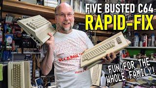 Five bad Commodore 64s. One hour. All fixed!