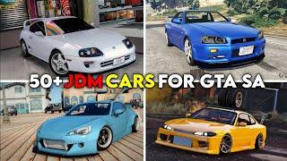 50+ JDM Cars • Modpack For GTA SA ANDROID • Support Low Devices 