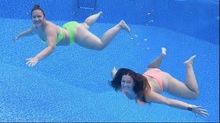 Underwater Swimming with my Twin Sister