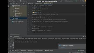 pycharm comment code