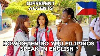 HOW OFTEN DO YOU SPEAK ENGLISH OR TAGLISH IN THE PHILIPPINES#philippines #filipino #pinoy #students