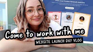 Launching a new website! - Day in my life as a designer vlog