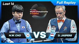Last 16 - Myung Woo CHO vs Dick JASPERS (74th World Championship 3-Cushion)
