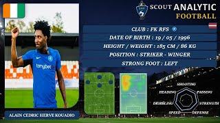 ALAIN CEDRIC HERVE KOUADIO (2023 - 2024) (STRIKER - FK RFS LATVIA)