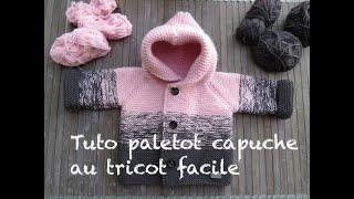 TUTO PALETOT TOP DOWN CAPUCHE TRICOT