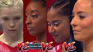 Simone Biles VS Jade Carey VS Jordan Chiles VS Mykayla Skinner | Vault Exercise | Trials | NBC Sport