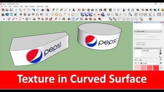 Texture in Curved Surface - Sketchup