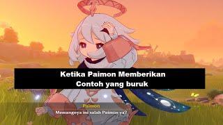 Genshin Impact - Paimon memberikan contoh buruk