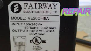 #Fairway VE20C-48A Ethernet Power Supply. #I.T.E. PENB1032E4800F02