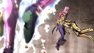 Giorno Beats Up Diavolo with Josuke's Theme (Stand Activated)