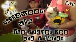 Halloween with The Budget Bee & Friends - Dollar Tree Candy Haul - Trick or Treaters & more!