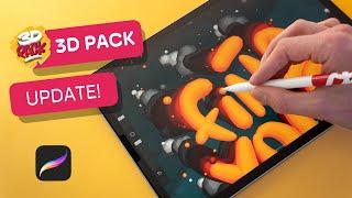 3D Pack for Procreate — 2.0 Update (OVERVIEW)