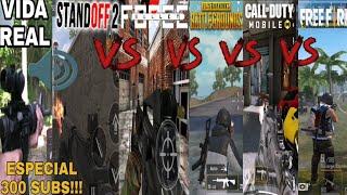 Comparación de Sonidos Standoff 2 VS Bullet Force VS Pubg Mobile VS Call Of Duty Mobile VS FREE FIRE