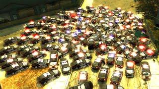 NFS Most Wanted with 100+ cops in a single chase