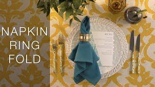 Napkin Ring - Napkin Folding Tutorial | Party Rental Ltd.