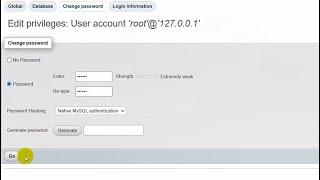 How to change password phpmyadmin