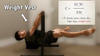 Math Guy Learns the Weighted Straddle Front Lever in 1 Day