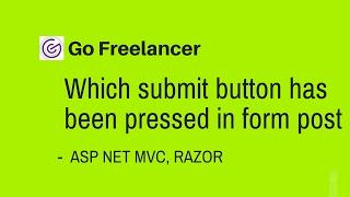 Which submit button has been pressed in form post asp net mvc