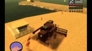 GTA SAN ANDREAS COMBINE HARVESTER RAMPAGE