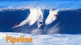 Surfing Pipeline - SPLIT PEAKS!!! - December 26, 2022