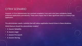 Citrix Scenario - How to relaunch an application quickly after it's closed.