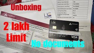 Axis Bank LIC Platinum Credit Card Unboxing | Lifetime free | Eligibility | Benefits | No documents