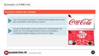 Introduction to CRM - Examples of CRM