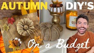 POUNDLAND AUTUMN DIY DECOR | 5 QUICK & EASY FALL CRAFT IDEAS ON A BUDGET | MR CARRINGTON | AD