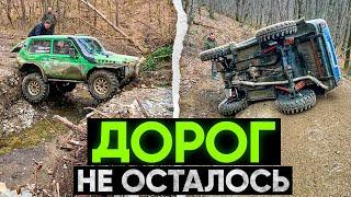 #SKrdOffroad Спортивные Нивы в лесу против Патрола на 42! Боевая обкатка Нивы "Аватар"! Смыло дороги