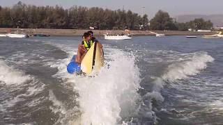 Alibaug Beach Banana ride. South Beach Nagaon. Mumbai in Maharashtra March 2020