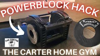 Home Gym Hack |  PowerBlock + PlateMates - Add Even MORE Weight Adjustments! | The Carter Home Gym