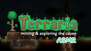 ASMR Terraria | Mining and Gather Resources (soft whisper, game sound, mouse/keyboard sounds)