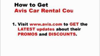 How To Get Avis Car Rental Coupons