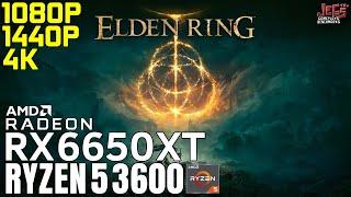 Elden Ring | Ryzen 5 3600 + RX 6650 XT | 1080p, 1440p, 4K benchmarks!