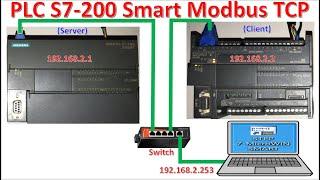 Modbus TCP link between PLC S7-200 Smart with  PLC S7-200 Smart