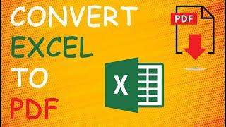 How to convert Excel file into Pdf file step by step tutorial