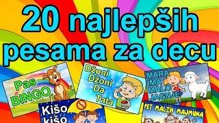 20 Najlepših dečijih pesama - Pet malih majmuna, Pas Bingo, Kišo kišo odlazi, Džoni Džoni da tata