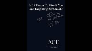 MBA Exams to give if you are targeting 2026 MBA intake!