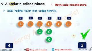 Alkanların adlandırılması #Alkanlar #adlandirma #nomenklatura #beynelxalq adlandirma #uzvi kimya