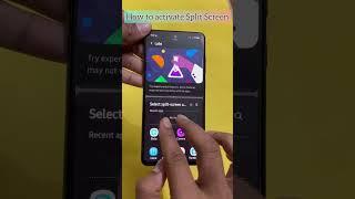 How to activate Split Screen in Samsung #shorts #oneui5 #manojdey