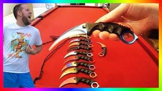 Huge Real Life CS:GO Knife Unboxing! Karambit Ruby, Sapphire, Tiger Tooth & More!